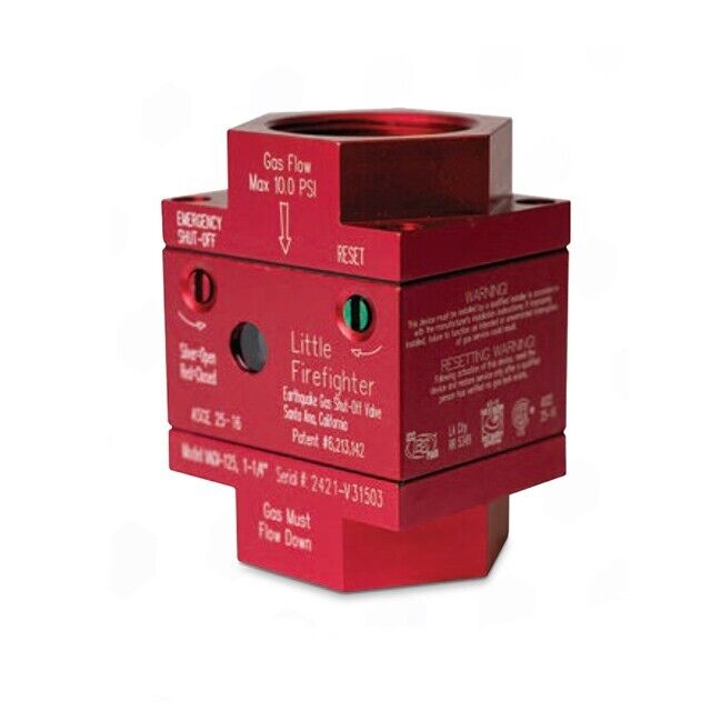 3/4" Earthquake/Seismic Valve: Vertical